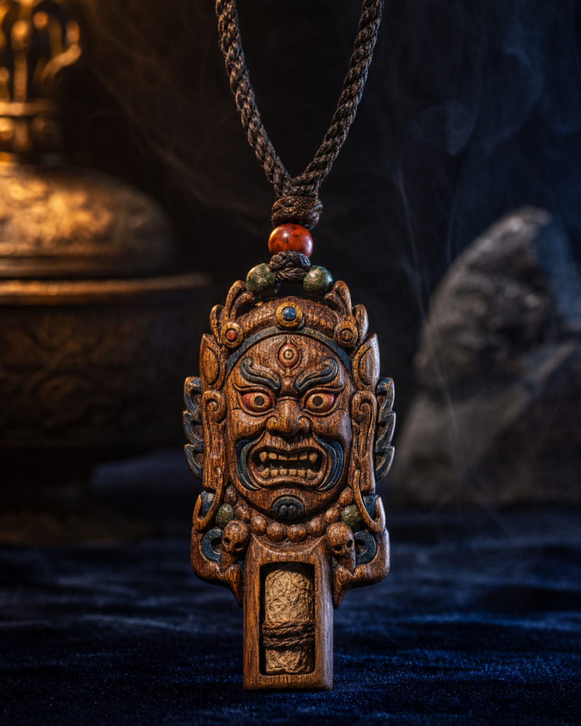 Naxi Dongba Painted Pendant