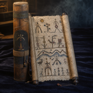 Naxi Dongba Illustrated Scroll